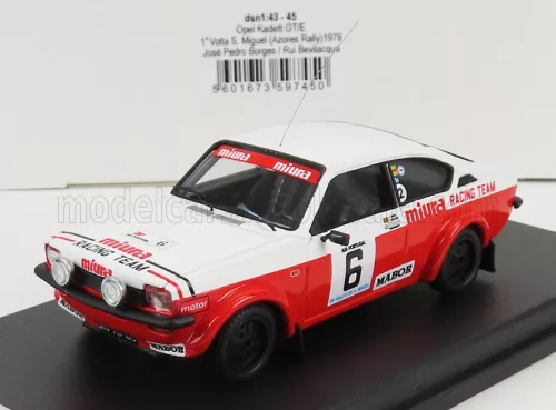 Trofeu - OPEL KADETT GT/E N 6 WINNER RALLY AZORES VOLTA A S.MIGUEL 1979 J.P.BORGES - R.BEVILACQUA WHITE RED