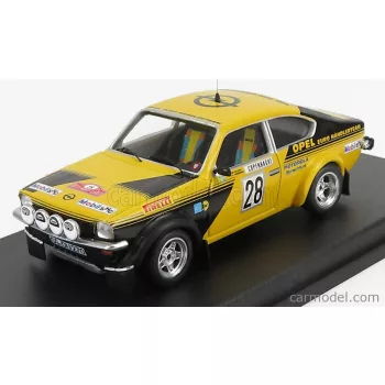   Trofeu - Opel Kadett Gt/E N 28 Rally Montecarlo 1976 A.Kullang - J.Andersson Yellow Black