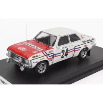   Trofeu - OPEL ASCONA (night version) N 24 RALLY MONTECARLO 1972 HENRI GREDER - CHRISTIAN DELFERIER WHITE RED
