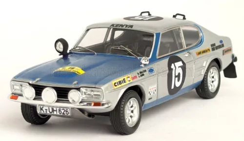 Trofeu - FORD ENGLAND CAPRI 2600 (night version) N 15 RALLY EAST AFRICAN SAFARI 1970 ROBIN C. HILLYAR - JOHN AIRD (JOCK) GREY MET BLUE