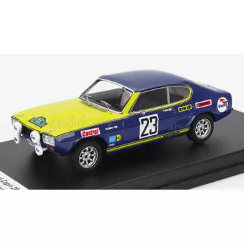   Trofeu - FORD ENGLAND CAPRI 2600 (night version) N 23 2nd RALLY BAVARIA 1971 WALTER ROHRL - HERBERT MARECEK BLUE YELLOW