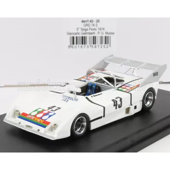   Trofeu - GRD S74 N 43 5th TARGA FLORIO 1974 G.GALIMBERTI - P.G.MUSSA WHITE