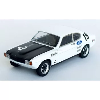   Trofeu - FORD ENGLAND CAPRI 3000 GT WINNER Gr.1 RALLY VILA REAL 1971 ERNESTO NEVES WHITE BLACK
