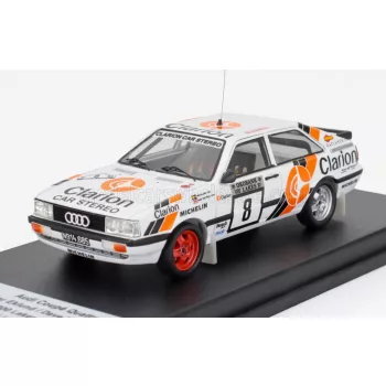   Trofeu - AUDI QUATTRO COUPE N 8 RALLY 1000 LAKES 1987 PER EKLUND - DAVE WHITTOCK WHITE BLUE ORANGE
