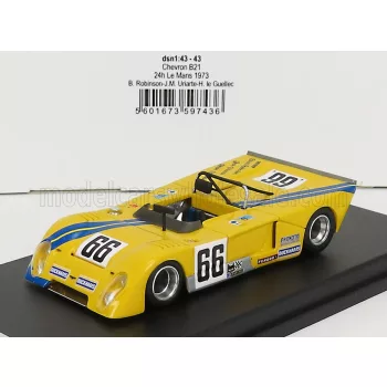   Trofeu - CHEVRON B21 1850cc S4 TEAM PROMOTO SERVICES RACING N 66 24h LE MANS 1973 B.ROBINSON - J.M.URIARTE - H.LE GUELLEC YELLOW BLUE