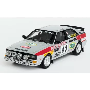   Trofeu - AUDI QUATTRO (night version) N 43 RALLY MONTECARLO 1982 JACQUES PANCIATICI - DEMACHY SILVER RED