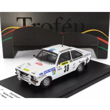   Trofeu - FORD ENGLAND ESCORT MKII N 39 RALLY MONTECARLO 1980 NICOLAS KOOB - WIN JACOBY WHITE