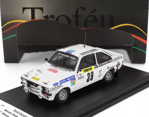 Trofeu - FORD ENGLAND ESCORT MKII N 39 RALLY MONTECARLO 1980 NICOLAS KOOB - WIN JACOBY WHITE