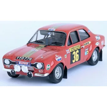   Trofeu - FORD ENGLAND ESCORT MKI (night version) N 36 RALLY SANREMO 1970 DAVID SUTTON - PETER O'GORMAN RED