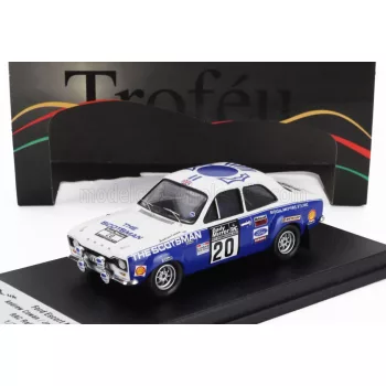   Trofeu - FORD ENGLAND ESCORT MKI RS 1600 (night version) N 20 RAC RALLY 1973 ANDREW COWAN - JOHNSTONE SYER WHITE BLUE