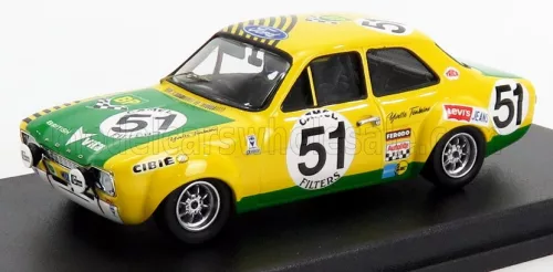 Trofeu - FORD ENGLAND ESCORT MKI N 51 24h SPA FRANCORCHAMPS 1971 H.AKERSLOOT - Y.FONTAINE YELLOW GREEN