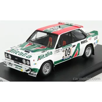   Trofeu - Fiat 131 Abarth Alitalia N 09 Rally Bandama 1978 J.Vinatier - J.F.Jacob White Red Green