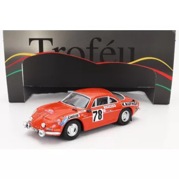  Trofeu - RENAULT ALPINE A110 N 78 RALLY MONTECARLO 1975 F.VON DER LEYEN - P.DIEKMANN DARK ORANGE