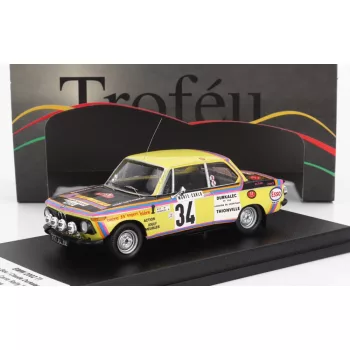   Trofeu - BMW 2002Ti (night version) N 34 RALLY MONTECARLO 1975 P.BOS - C.DURKALECK YELLOW BLACK