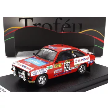  Trofeu - FORD ENGLAND ESCORT MKII RS2000 (night version) N 59 RALLY MONTECARLO 1982 C.BARONI - R.BAUD RED
