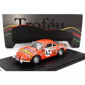   Trofeu - RENAULT A110 ALPINE (night version) N 42 RALLY TOUR DE LA REUNION 1979 BERNARD BEGUIN - PHILIPPE OZOUX ORANGE