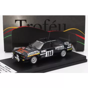   Trofeu - AUDI QUATTRO (night version) N 198 RALLY MONTECARLO 1982 PHILIPPE KRUGER - CHRIS WILLIAMS BLUE