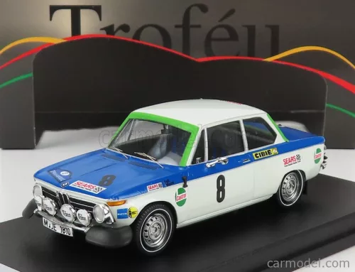 Trofeu - Bmw 2002 Ti (Night Version) N 8 Rally Acropolis 1972 T.Fall - M.Wood White Blue