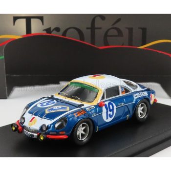   Trofeu - RENAULT A110 ALPINE N 19 RALLY ACROPOLIS 1972 SIROCO - M.ANDRIOPOULOS BLUE WHITE