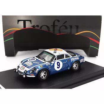   Trofeu - RENAULT A110 ALPINE (night version) N 9 2nd RALLY ACROPOLIS 1975 TASSOS LIVIERATOS (SIROCO) - MILTOS ANDRIOULOS BLUE MET WHITE