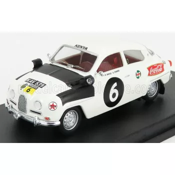   Trofeu - SAAB 96 N 6 RALLY EAST AFRICAN SAFARI 1962 J.A.DAVIES - D.PERROS WHITE BLACK