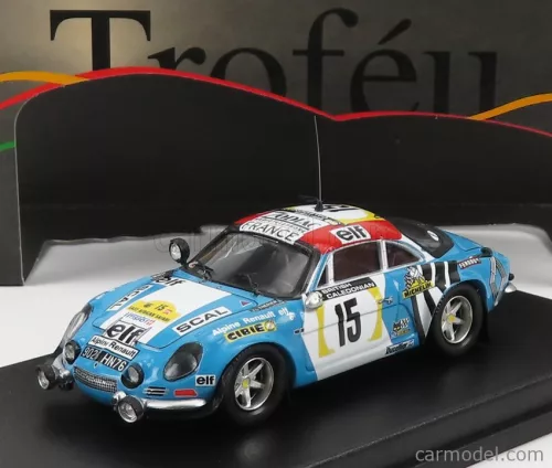 Trofeu - Renault Alpine A110 N 15 Rally East African Safari 1974 J.L.Therier - V.Laverne Light Blue White Red