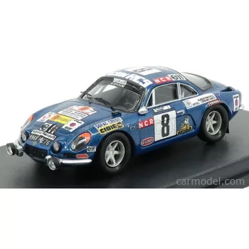   Trofeu - Renault Alpine A110 N 8 Rally Du Maroc 1974 Tahitien - G.De Warren Blue Met