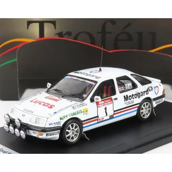   Trofeu - FORD ENGLAND SIERRA XR 4x4 (night version) N 1 RALLY NEW ZEALAND 1987 S.BLOMQVIST - B.CEDERBERG WHITE