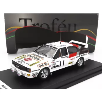   Trofeu - AUDI QUATTRO (night version) N 11 RALLY SWEDEN 1985 DAVID LIEWELLIN - PHIL SHORT WHITE