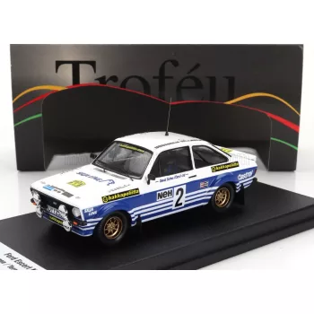   Trofeu - FORD ENGLAND ESCORT MK2 (night version) N 2 2nd RALLY SWEDEN 1982 ARI VATANEN - TERRY HARRYMAN WHITE BLUE