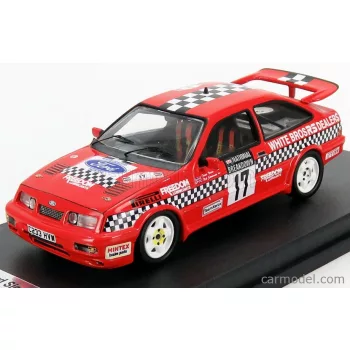   Trofeu - Ford England Sierra Cosworth Rs N 17 Rally National Breakdown 1987 R.Stoneman - P.Davis Red Black