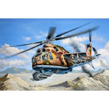 Trumpeter - 1:48 Soviet Attack Helicopter Mi-24A Hind-B