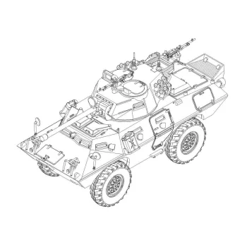 Trumpeter - LAV-150 APC 90mm Mecar Gun