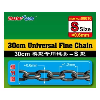 Trumpeter - 30CM Universal Fine Chain S Size 0.6mmX1.0mm