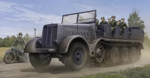 Trumpeter - Schwerer Zugkraftwagen 18 t Sd.Kfz.9 Artillery Version