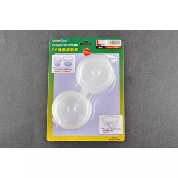 Trumpeter - PP Paint Cup with Lid   L-size 56cc X 8pcs