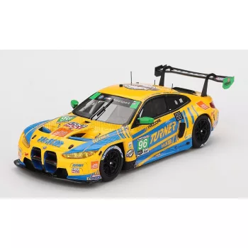   TrueScale - BMW 4-SERIES M4 GT3 3.0L TWIN TURBO TEAM TURNER MOTORSPORT N 96 IMSA 24h DAYTONA 2024 MICHAEL DINAN - ROBBY FOLEY - PATRICK GALLAGHER - JENS KLINGMANN YELLOW BLUE