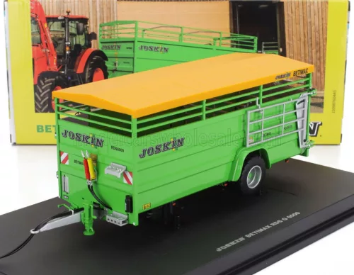 Universal Hobbies - JOSKIN BETIMAX RDS6000 TRAILER LIVESTOCK TRANSPORTER - CARRELLO TRASPORTO ANIMALI SILVER YELLOW