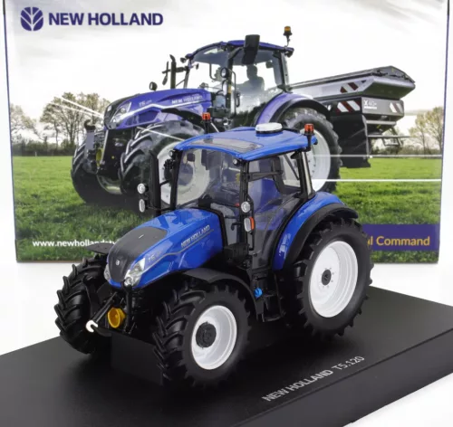Universal Hobbies - NEW HOLLAND T5.120 TRACTOR 2018 BLUE BLACK