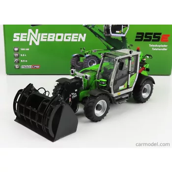   Universal Hobbies - Sennebogen 355E Telescopic Tractor - Elevatore Light Green
