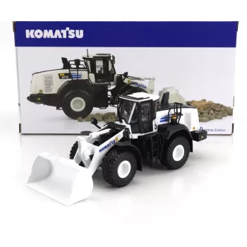   Universal Hobbies - KOMATSU WA475-10 RUSPA GOMMATA TRACTOR SCRAPER 2010 WHITE BLACK