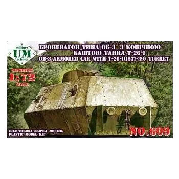 Unimodels - OB-3 Armored carriage with T-26-1 turret