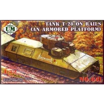 Unimodels - T-28 Tank on rails (armored platform)