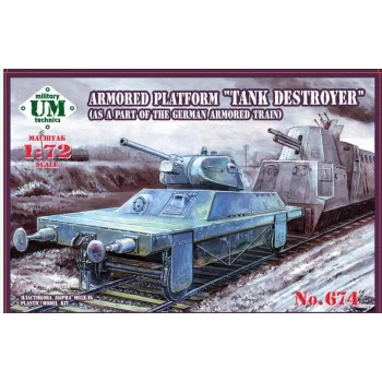   Unimodell - Armored Platform Tank Destroyer (as a part of the german armored train)