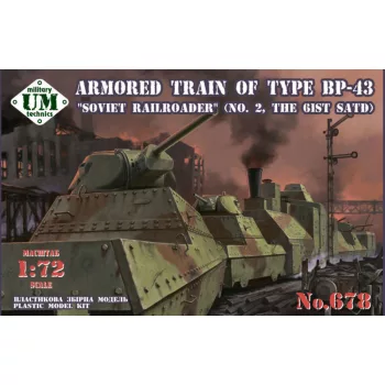  Unimodell - Armored train of type BP-43Soviet rail- roader (#2,the 61st. SATD)