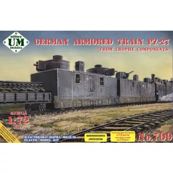 Unimodell - German armored train PZ-27 (trophy components)
