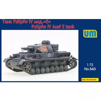 Unimodels - Pz.Kpfw IV Ausf E WWII German tank