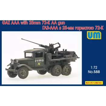 Unimodels - Truck GAZ-AAA with 25mm 72-K AA gun