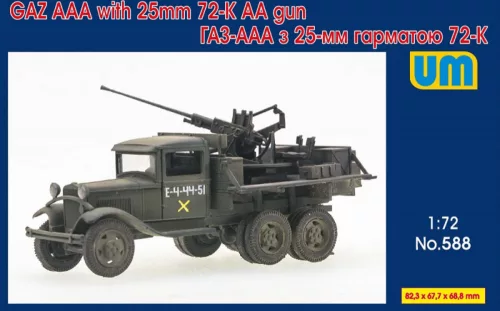Unimodels - Truck GAZ-AAA with 25mm 72-K AA gun