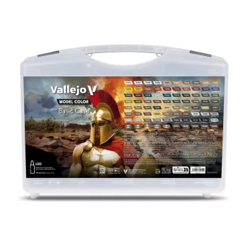   Vallejo - Basic Case. Includes: 75 basic colors + 5 auxiliaries 18 ml